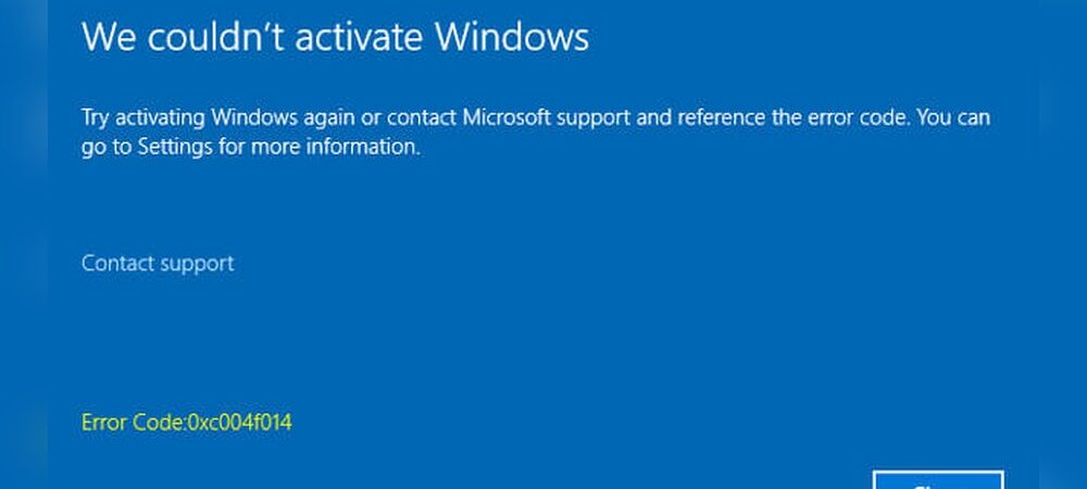 Error Code 0Xc004F014: Quick Fixes to Resolve Activation Issues