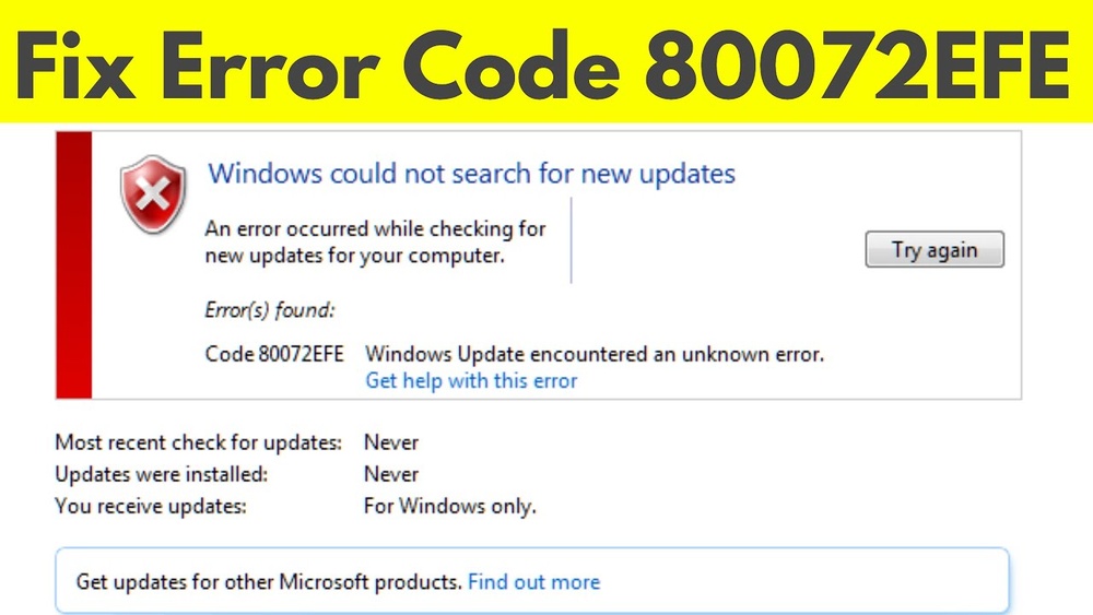 Error Code 80072Efe: Quick Fixes to Solve Update Issues Fast