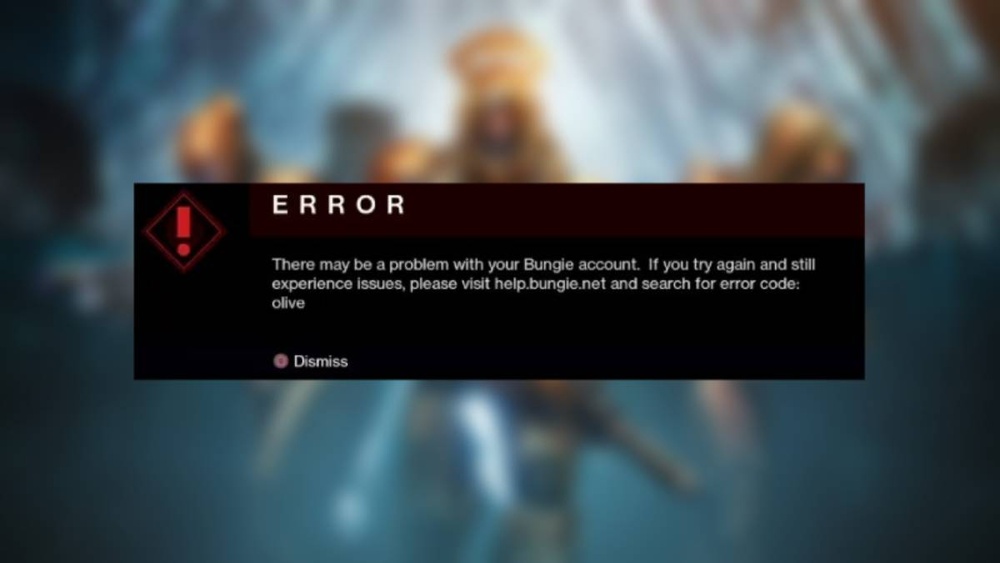 Error Code Olive Destiny 2: Quick Fixes to Get Back in Game