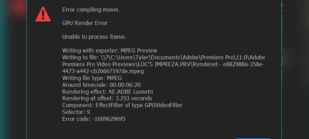 Premiere Error Code: Quick Fixes to Resolve Issues Fast