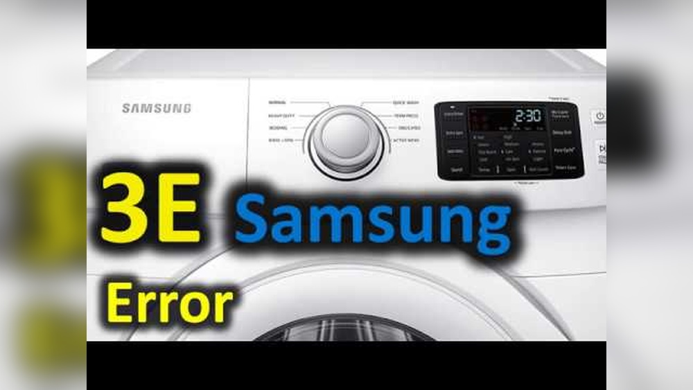 Samsung Washing Machine Error Codes 3E: Quick Fixes & Solutions